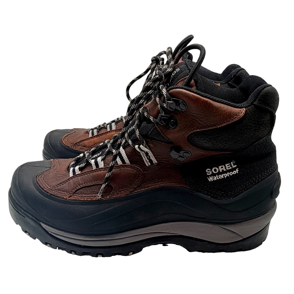 Sorel Asystec Hiking Boots Men's Size 12 Brown Outdoor Shoes Waterproof